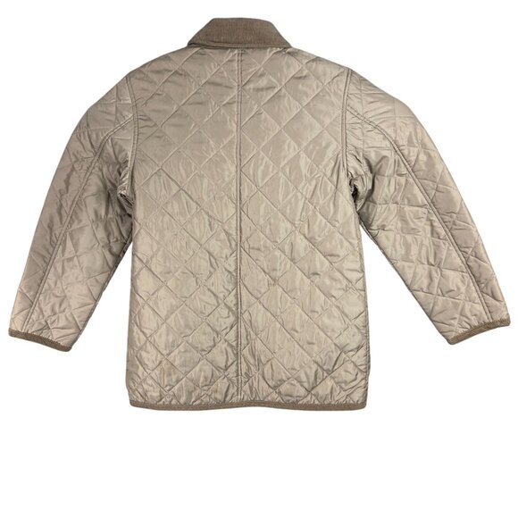 Vintage Gap Jacket Women XS Beige Quilted Corduroy Collar Snap Buttons - Picture 2 of 10